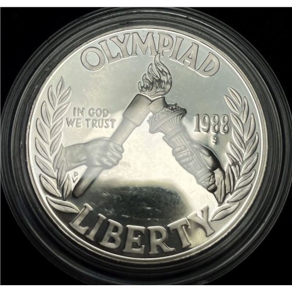 1988-S Olympic U.S. Proof Silver Commemorative Dollar MS69