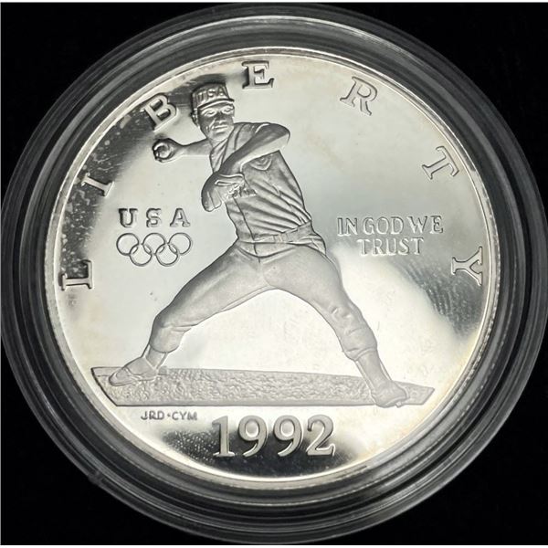 1992 Olympic Bball U.S. Proof Silver Commemorative Dollar MS69