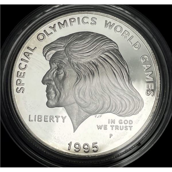 1995-P Special Olympics U.S. Proof Silver Commemorative Dollar MS69
