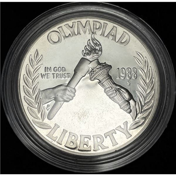 1988-S Olympic U.S. Proof Silver Commemorative Dollar MS69