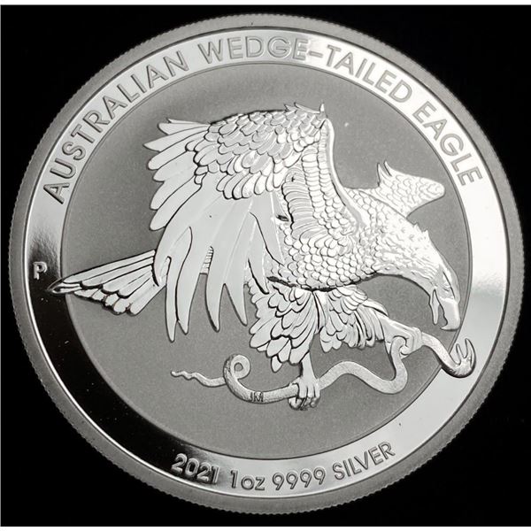 2021 Australia Dollar Australian Wedge-Tailed Eagle 1 ozt .9999 Silver