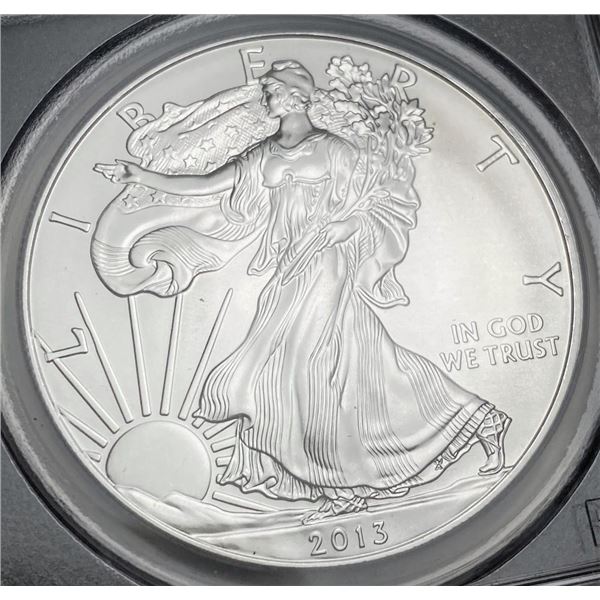 2013(W) American Silver Eagle PCGS MS69 First Strike