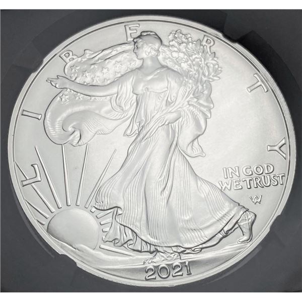 2021 American Silver Eagle NGC MS69 Heraldic Eagle T-2 First Releases