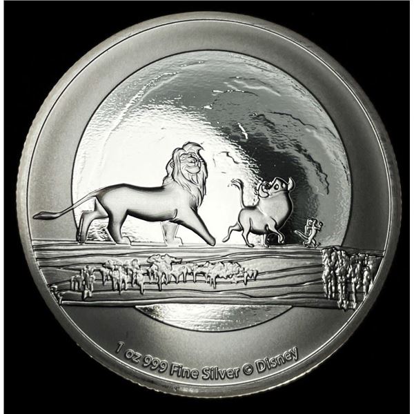 2021 Lion King 1 ozt .999 Silver $2