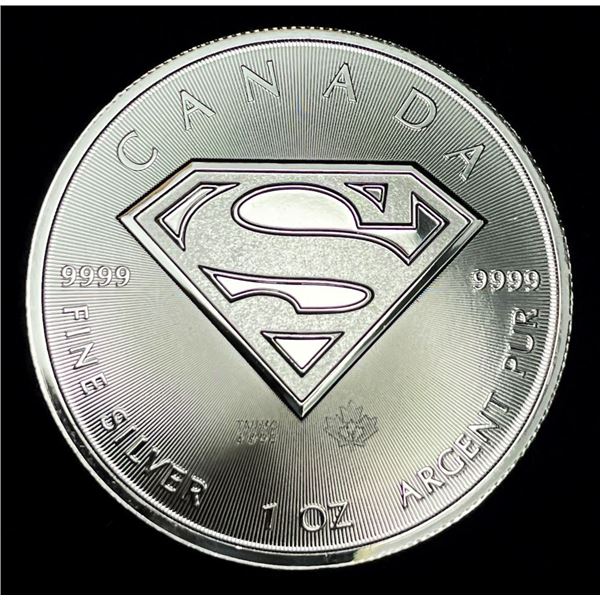 2016 Canada Superman 1 ozt .9999 Silver $5