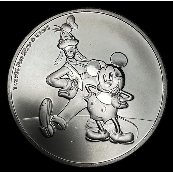 2021 Micky Mouse and Goofy 1 ozt .999 Silver $2