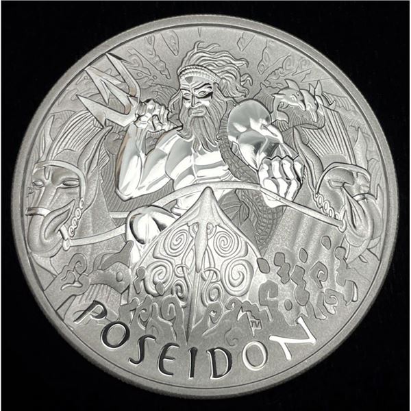 2021 Tuvalu Poseidon 1 ozt .9999 Silver $1