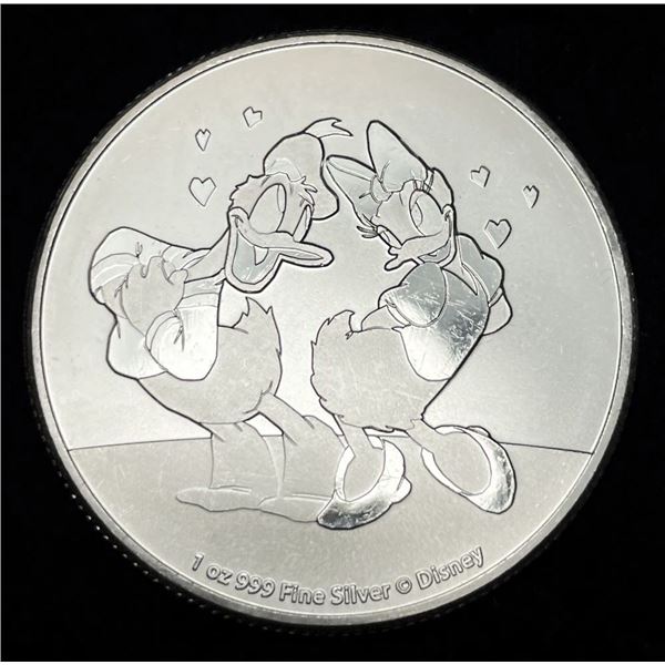 2021 Daisy and Donald Duck 1 ozt .999 Silver $2