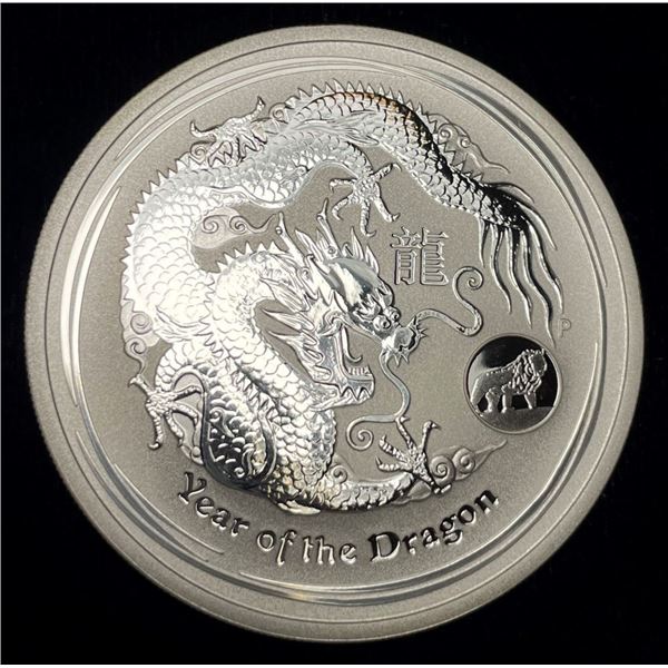 2012 Australia Year of the Dragon 1 ozt .999 Silver $1
