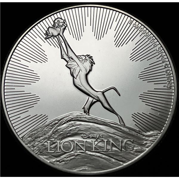Niue 2020 Lion King 2 Dollars 1 ozt .999 Silver
