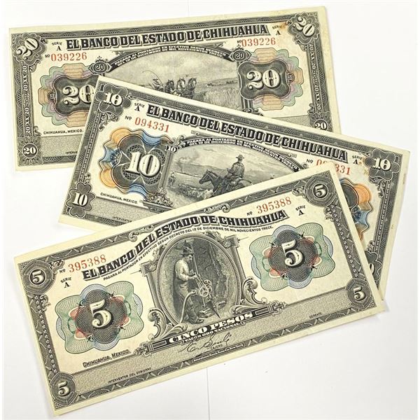 (3) Pieces Mexican Currency