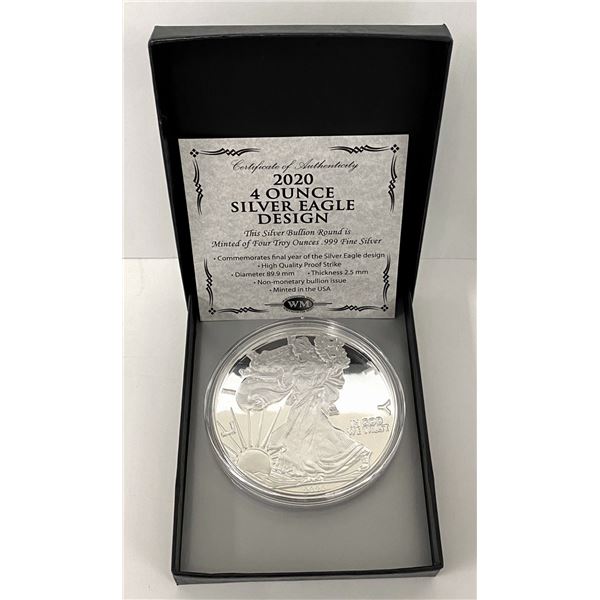 Giant Quarter Pound 2020 Proof American Silver Eagle Design
