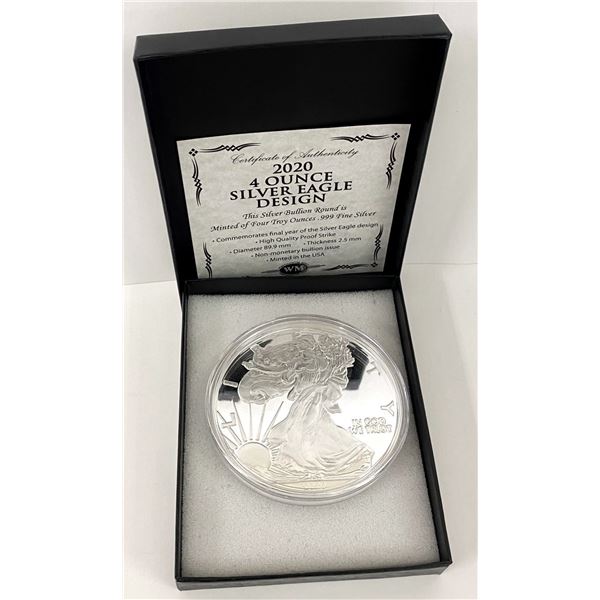Giant Quarter Pound 2020 Proof American Silver Eagle Design