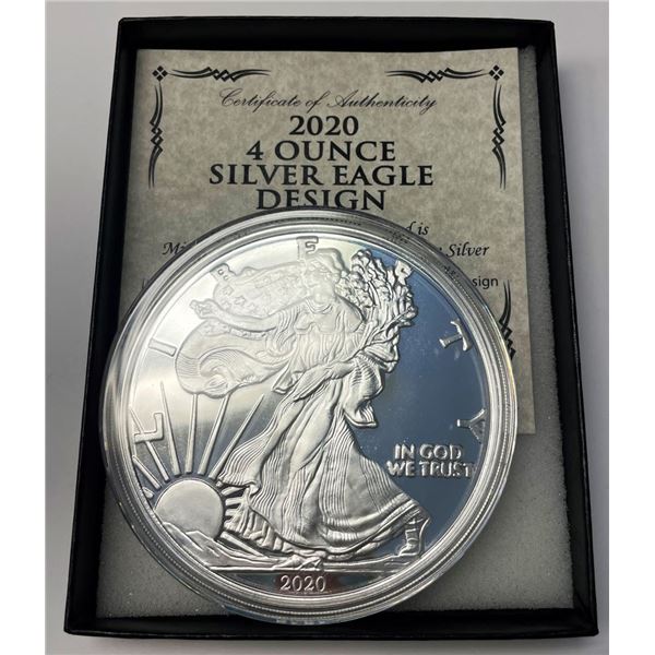 Giant Quarter Pound 2020 Proof American Silver Eagle Design
