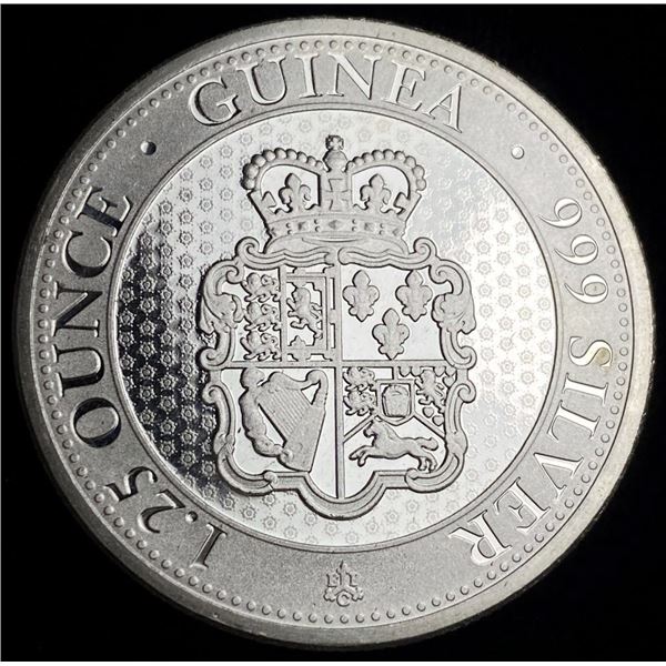 2022 St. Helena East India Company 1.25 ozt Guinea .999 Silver