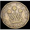 Image 1 : 1946 Great Britain 3 Pence Key Date