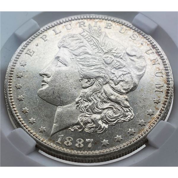 1887-S Morgan Silver Dollar MS64 PL