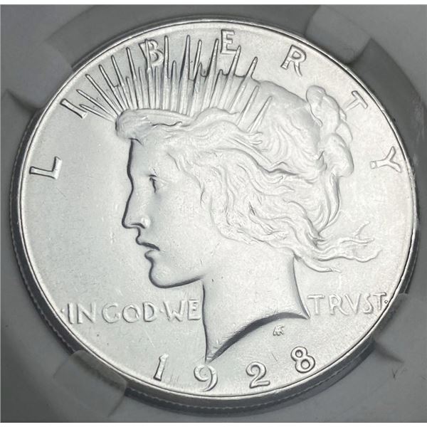 1928-S Peace Silver Dollar MS63+