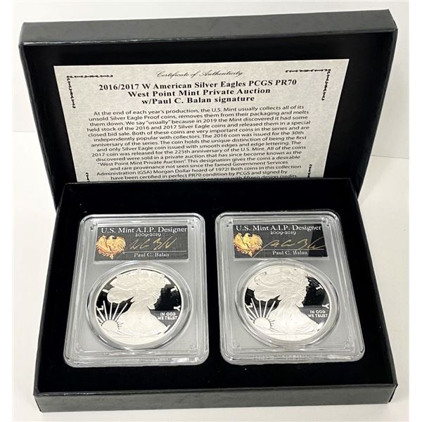 2016/17-W (2020 WP Mint Private Auction) PCGS PR70 DCAM Signed By Paul C. Balan