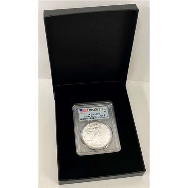 2021 American Silver Eagle PCGS MS70 First Strike