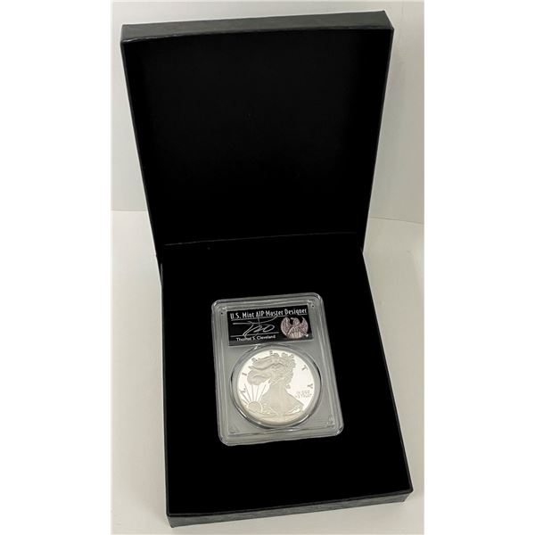 2016-W (2020 WP Mint Private Auction) American Silver Eagle PCGS PR70DCAM Sig. By Thomas S Cleveland
