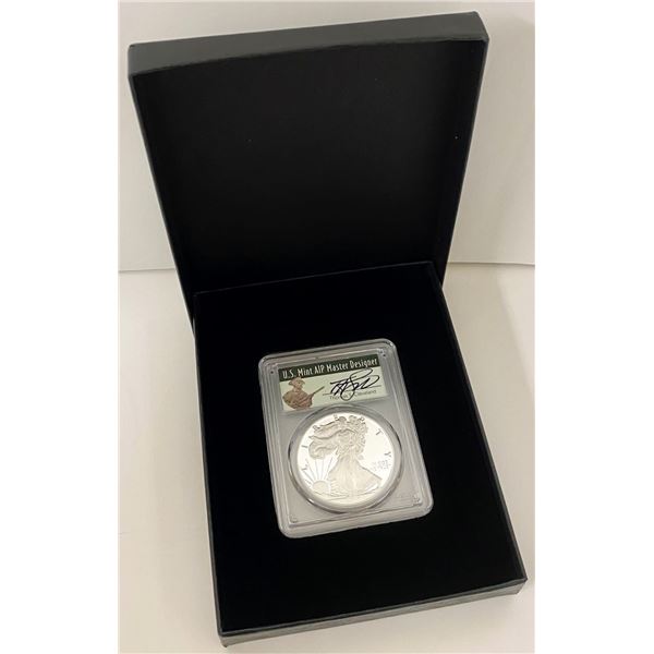 2017-W (2020 WP Mint Hoard) American Silver Eagle PCGS PR70 DCAM Sig. By Thomas S. Cleveland