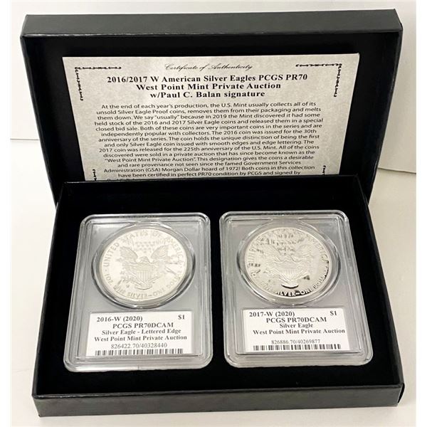 2016/17-W (2020 WP Mint Private Auction) PCGS PR70 DCAM Signed By Paul C. Balan