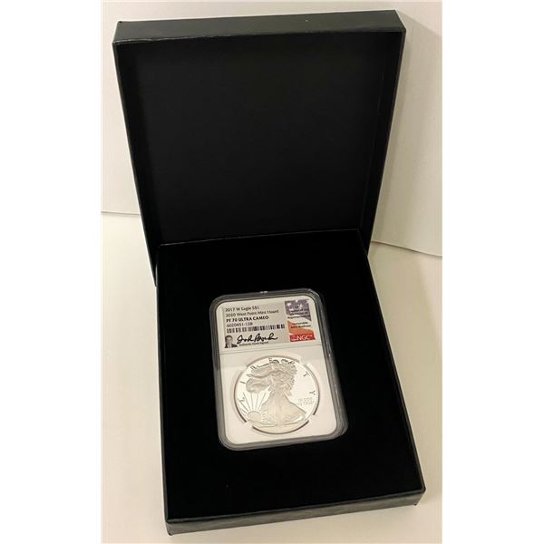 2017-W (2020 WP Mint Hoard) American Silver Eagle PF70 Ultra Cameo