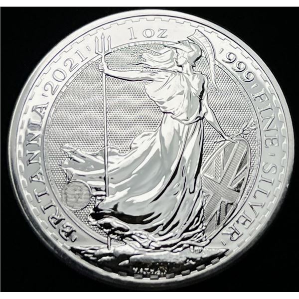 2021 Great Britain Britannia .9999 Silver 1 ozt