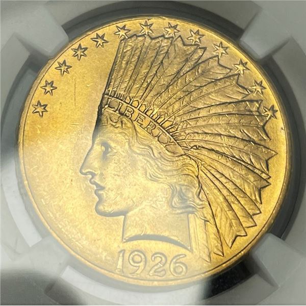 Last Minute! 1926 Gold $10 Indian Head NGC MS62