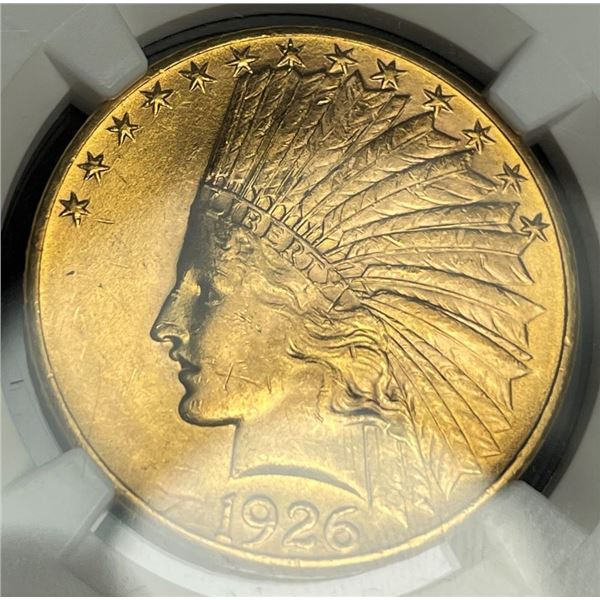 Last Minute! 1926 Gold $10 Indian Head NGC MS62