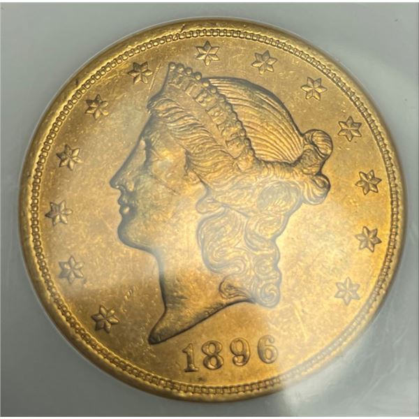 Last Minute! 1896 Gold $20 Liberty Head NGC MS61