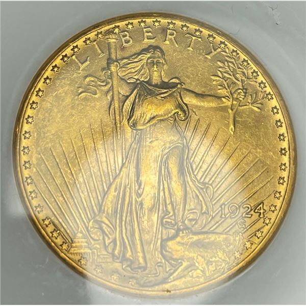 Last Minute! 1924 Gold $20 St. Gaudens NGC MS63