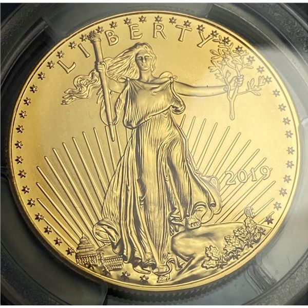 2019 American Gold Eagle 1 ozt PCGS MS70 First Strike