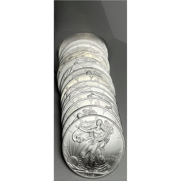 Roll (20-coins) Original Treasury 2009 American Silver Eagle