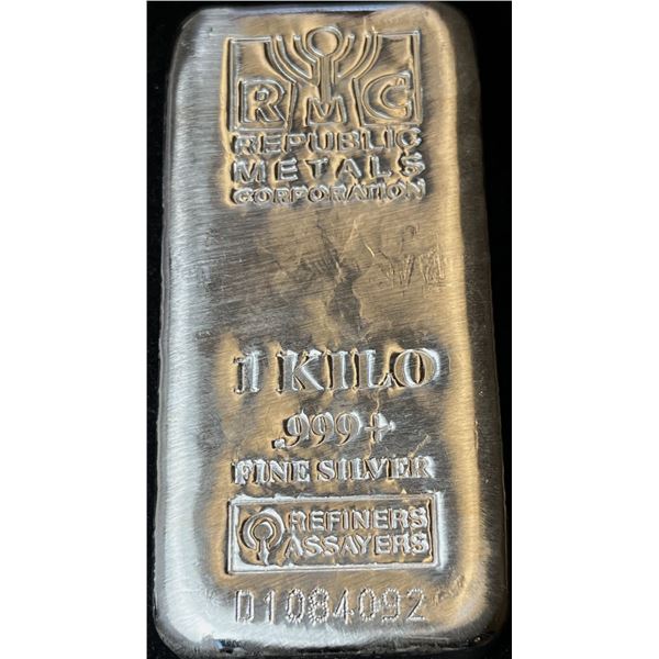 Republic Metals Corporation 1 Kilo .999 Silver Bar