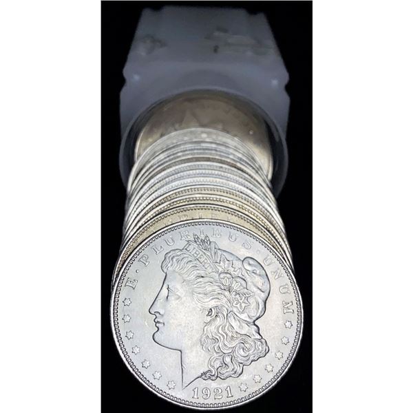 Roll (20-coins) 1921 Morgan Silver Dollar