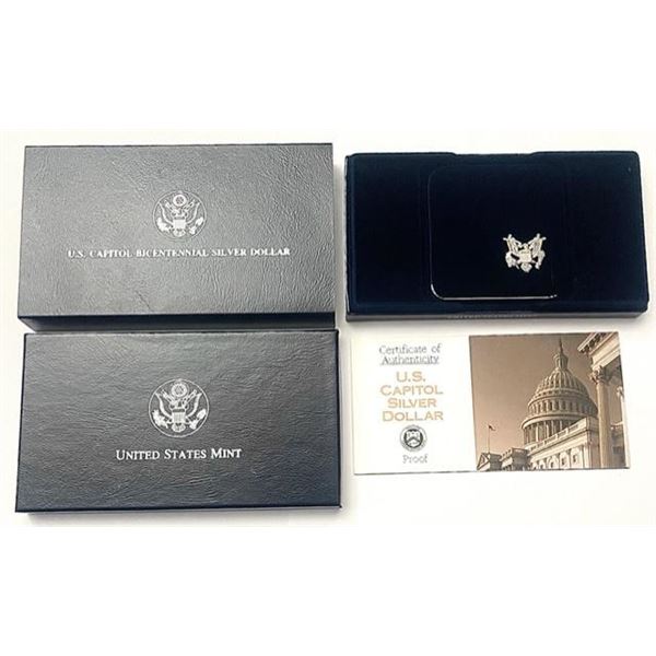 1994 U.S. Capitol Bicentennial Commemorative Proof Silver Dollar