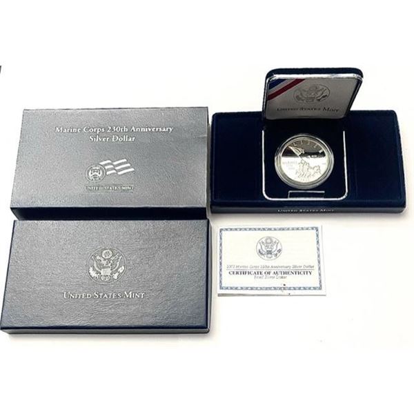 2005 Marine Corps 230th Anniversary Commemorative UNC Silver Dollar