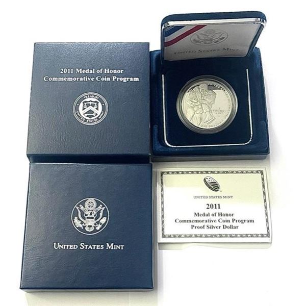 2011 Medal of Honor Commemorative Proof Silver Dollar