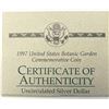Image 5 : 1997 U.S. Botanic Garden Commemorative UNC Silver Dollar