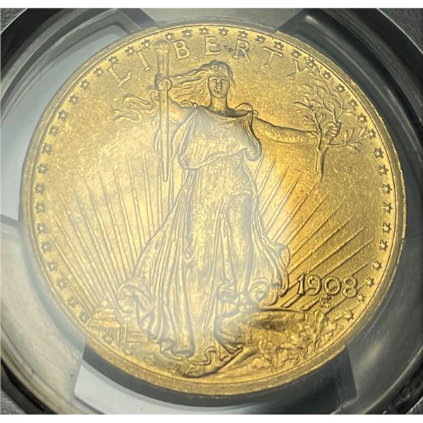 Last Minute! 1908 Gold $20 St. Gaudens PCGS MS65