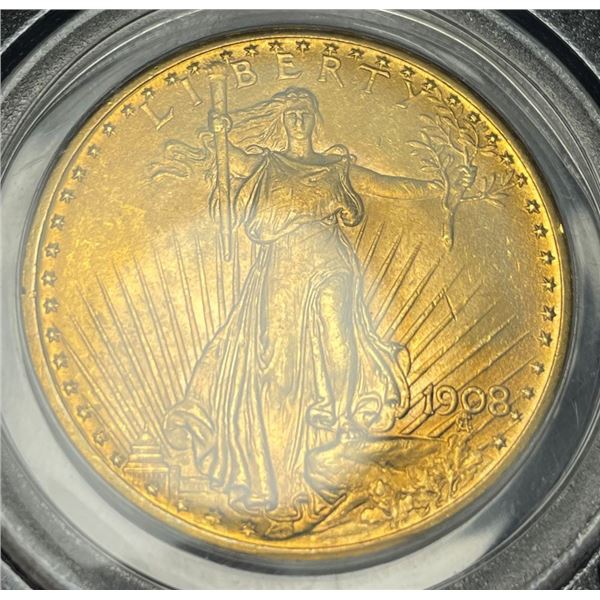 Last Minute! 1908 Gold $20 St. Gaudens PCGS MS65