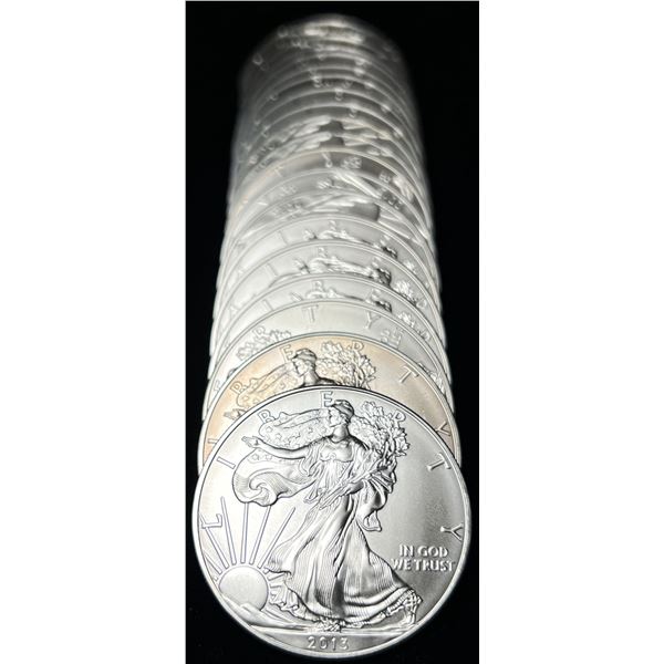 Last Minute! Original Treasery Roll (20-coins) 2013 American Silver Eagle