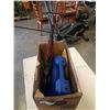 Image 1 : CROSSBOW, BOCCE BALLS, AND STEERING WHEEL LOCK