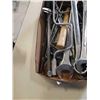 Image 2 : TRAY OF HEAVY DUTY WRENCHES, TORQUE WRENCH, ETC