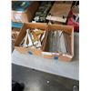Image 1 : 2 BOXES OF RAIL SHELVING HOOKS FIT DOUBLE OR SINGLE RAIL