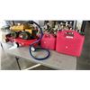 Image 1 : COBRA MISTAND SPRINKLER WITH 2 JERRY CANS, SMALL WAGON AND TONKA TRUCK