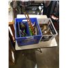 Image 1 : BOX AND CRATE OF SAW BLADES, FASTENERS AND MORE