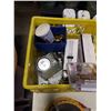 Image 3 : CRATE OF PIPE HEATING CABLE, LAVATORY DRAINS, AND CIRCULAR SAWS